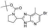 tert-butyl 2-(6-bromo-7-methyl-3H-imidazo[4,5-b]pyridin-2-yl)pyrrolidine-1-carboxylate 结构式