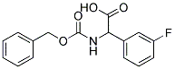 (2R)-{[(benzyloxy)carbonyl]amino}(3-fluorophenyl)ethanoic acid 结构式