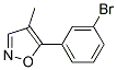 5-(3-bromophenyl)-4-methylisoxazole 结构式