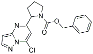 benzyl 2-(7-chloropyrazolo[1,5-a]pyrimidin-5-yl)pyrrolidine-1-carboxylate 结构式