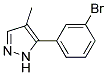 5-(3-bromophenyl)-4-methyl-1H-pyrazole 结构式