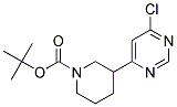 tert-butyl 3-(6-chloropyrimidin-4-yl)piperidine-1-carboxylate 结构式