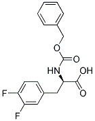 (2R)-2-{[(benzyloxy)carbonyl]amino}-3-(3,4-difluorophenyl)propanoic acid 结构式