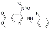 6-(2-Fluoro-benzylamino)-5-nitro-nicotinic acid methyl ester 结构式