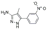 4-methyl-5-(3-nitrophenyl)-1H-pyrazol-3-amine 结构式