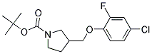 3-(4-Chloro-2-fluoro-phenoxymethyl)-pyrrolidine-1-carboxylic acid tert-butyl ester 结构式