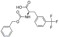 (2R)-2-{[(benzyloxy)carbonyl]amino}-3-[3-(trifluoromethyl)phenyl]propanoic acid 结构式