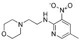 (5-Methyl-3-nitro-pyridin-2-yl)-(2-morpholin-4-yl-ethyl)-amine 结构式