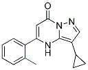 3-cyclopropyl-5-(2-methylphenyl)pyrazolo[1,5-a]pyrimidin-7(4H)-one 结构式