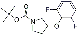 3-(2,6-Difluoro-phenoxy)-pyrrolidine-1-carboxylic acid tert-butyl ester 结构式