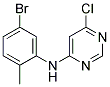 (5-Bromo-2-methyl-phenyl)-(6-chloro-pyrimidin-4-yl)-amine 结构式