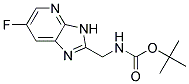 tert-butyl [(6-fluoro-3H-imidazo[4,5-b]pyridin-2-yl)methyl]carbamate 结构式