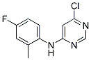 (6-Chloro-pyrimidin-4-yl)-(4-fluoro-2-methyl-phenyl)-amine 结构式