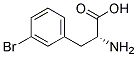 (2R)-2-amino-3-(3-bromophenyl)propanoic acid 结构式