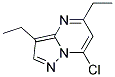 7-chloro-3,5-diethylpyrazolo[1,5-a]pyrimidine 结构式