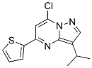 7-chloro-3-(1-methylethyl)-5-thiophen-2-ylpyrazolo[1,5-a]pyrimidine 结构式