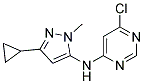 (6-Chloro-pyrimidin-4-yl)-(5-cyclopropyl-2-methyl-2H-pyrazol-3-yl)-amine 结构式