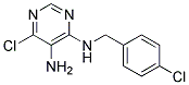 6-chloro-N4-(4-chlorobenzyl)pyrimidine-4,5-diamine 结构式