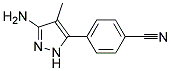 4-(3-amino-4-methyl-1H-pyrazol-5-yl)benzonitrile 结构式