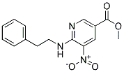 5-Nitro-6-phenethylamino-nicotinic acid methyl ester 结构式