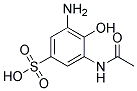 6-AMINO-2-ACETAMINOPHENOL-4-SULFONIC ACID 结构式