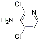 5-Amino-4,6-dichloro-2-methylpyridine 结构式