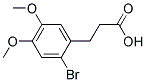 3-(2-BROMO-4,5-DIMETHOXYPHENYL)PROPANOIC ACID 结构式