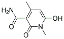 3-CARBAMOYL-4-METHYL-6-HYDROXY-N-METHYLPYRIDONE 结构式