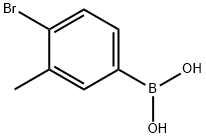 4-溴-3-甲基苯硼酸 结构式