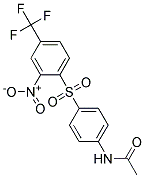 4-ACETAMIDO-2'-NITRO-4'-(TRIFLUOROMETHYL)DIPHENYL SULFONE 结构式