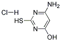 4-AMINO-6-HYDROXY-2-MERCAPTOPYRIMIDINE HYDROCHLORIDE 结构式