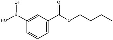 3-丁氧羰基苯基硼酸 结构式