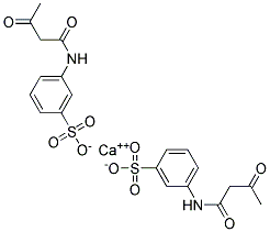 Acetoacetylaminobenzene-3-sulfonic acid, calcium salt 结构式