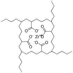 Zirconium 2-hexylhexanoate 结构式