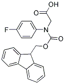 (S)-N-FMOC-4-Fluorophenylglycine, 98% ee, 95% 结构式