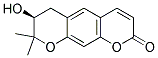 (S)-7-HYDROXY-8,8-DIMETHYL-7,8-DIHYDROPYRANO(3,2-G)CHROMEN-2(6H)-ONE 结构式