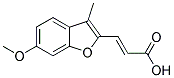 3-(6-METHOXY-3-METHYL-2-BENZOFURANYL)ACRYLICACID 结构式