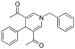 3,5-DIACETYL-1-BENZYL-4-PHENYL-1,4-DIHYDROPYRIDINE 结构式