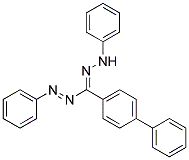 3-(4-BIPHENYLYL)-1,5-DIPHENYLFORMAZAN 结构式