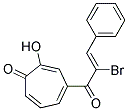 4-(A-BROMOCINNAMOYL)-2-HYDROXY-2,4,6-CYCLOHEPTATRIEN-1-ONE 结构式