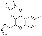 3-FURFURYLIDENE-2-(2-FURYL)-6-METHYL-4-CHROMANONE 结构式