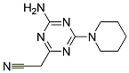 4-AMINO-6-PIPERIDINO-1,3,5-TRIAZINE-2-ACETONITRILE 结构式