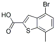 4-BROMO-7-METHYLBENZO(B)THIOPHENE-2-CARBOXYLICACID 结构式