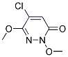 4-CHLORO-1,6-DIHYDRO-1,3-DIMETHOXY-6-OXOPYRIDAZINE 结构式