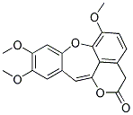 6,9,10-TRIMETHOXY(2)BENZOPYRANO(8,1-BC)(1)BENZOXEPIN-2(3H)-ONE 结构式