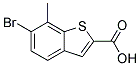 6-Bromo-7-methylbenzo(b)thiophene-2-carboxylicacid 结构式