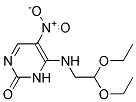 6-(2,2-DIETHOXYETHYLAMINO)-5-NITRO-2(1H)-PYRIMIDINONE 结构式