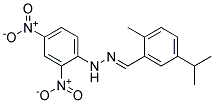 5-ISOPROPYL-2-METHYLBENZALDEHYDE2,4-DINITROPHENYLHYDRAZONE 结构式