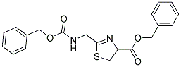 BENZYL2-((BENZYLOXYCARBONYLAMINO)METHYL)-2-THIAZOLIN-4-CARBOXYLATE 结构式