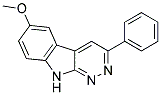6-METHOXY-3-PHENYL-9H-PYRIDAZINO(3,4-B)INDOLE 结构式